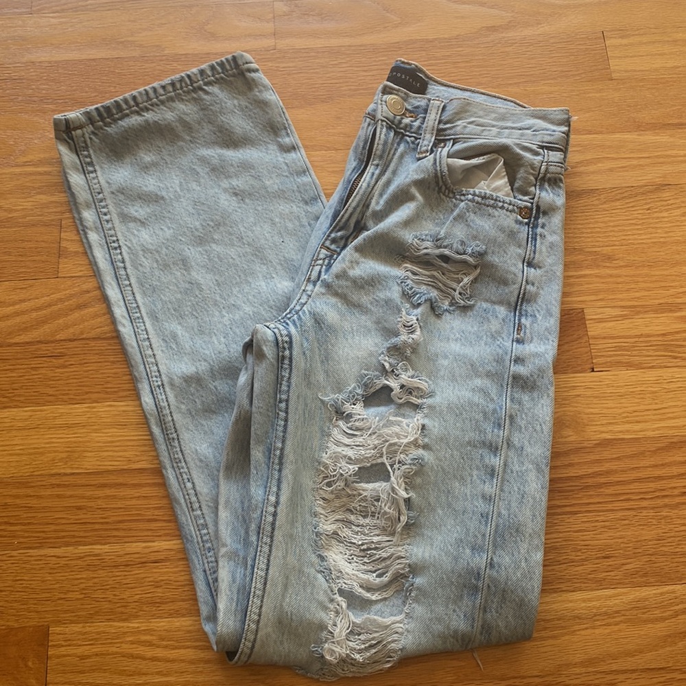 Aeropostale 90s Baggy Ripped Jeans